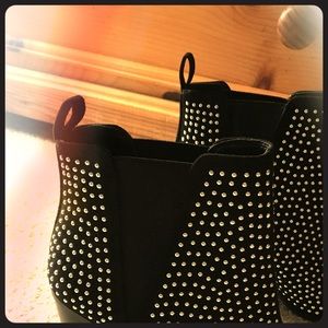 Silver studded boots! Never worn!
